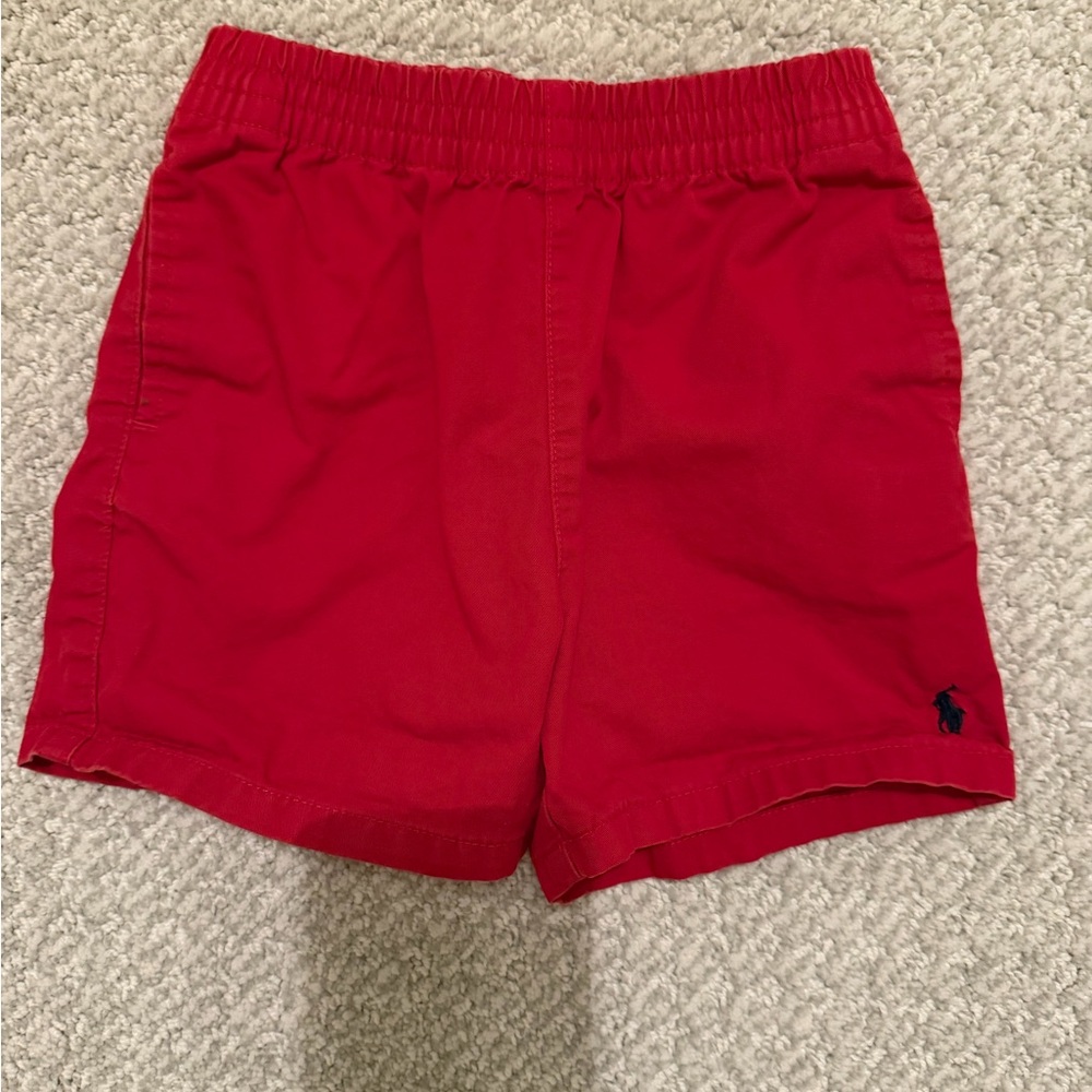 Ralph Lauren Kids Bright Red Shorts